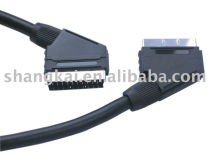 Scart to Scart cable , Nickle plated