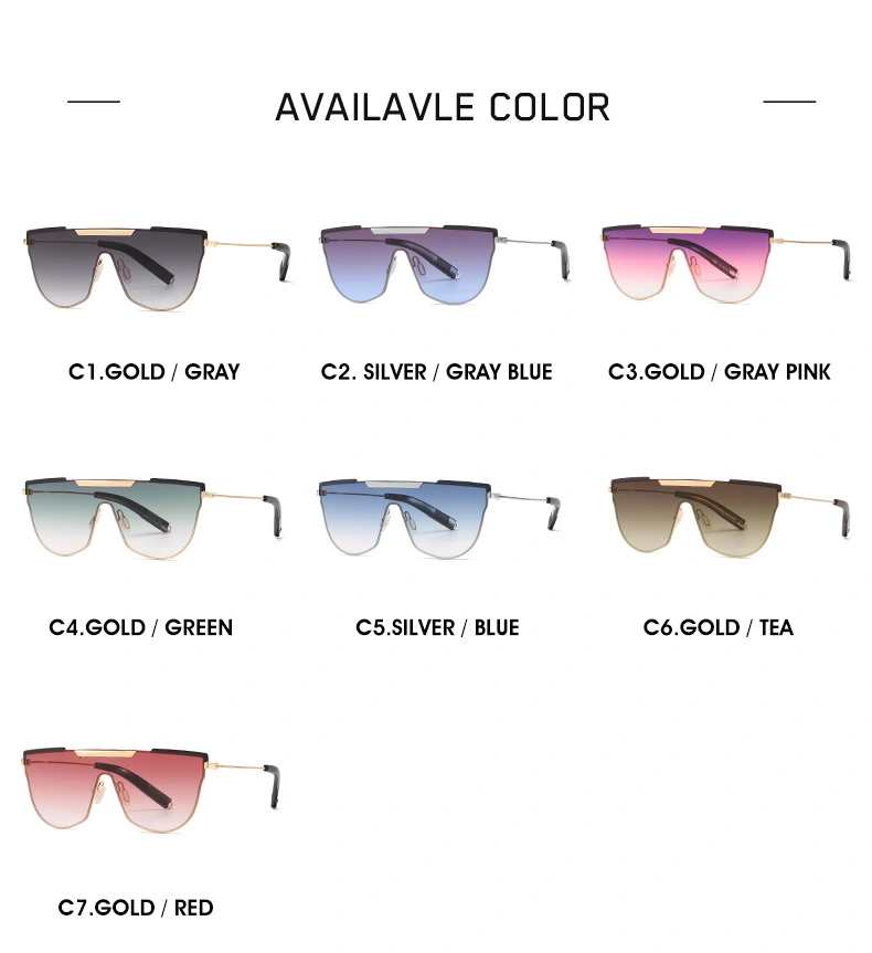 Luxury Quality Designer UV400 Metal Sunglasses