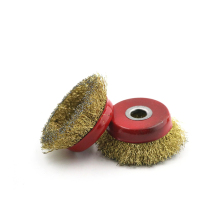 Crimped Wire Cup Brush 75mm Polishing Metal Sponge Cup Cleaning Brush