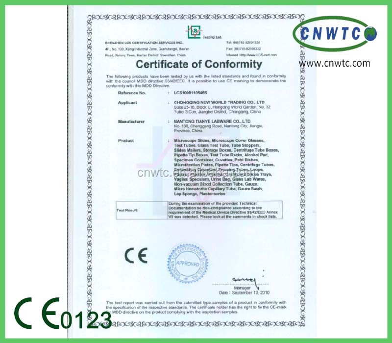 high quality laboratory 1.8ml cryotube