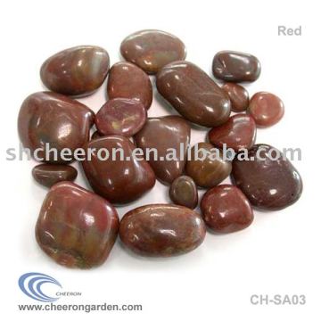 Red Polished Stone Polished Pebble