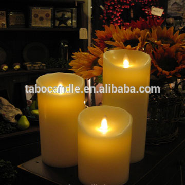 outdoor flameless candles/white flameless candles/candle impressions flameless candles