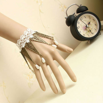 MYLOVE festival vintage lace pearl bracelets bridal accessory MLWS47