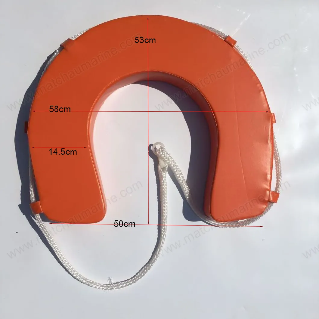 Orange Horse Shoe U Type Life Buoy