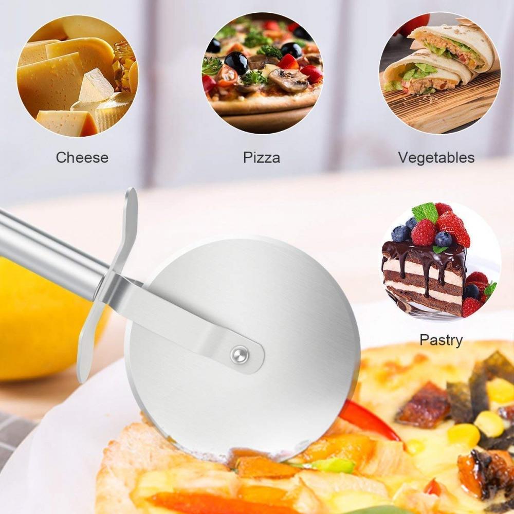 Premium Rostfritt Stål Kök Pizza Cutter Wheel