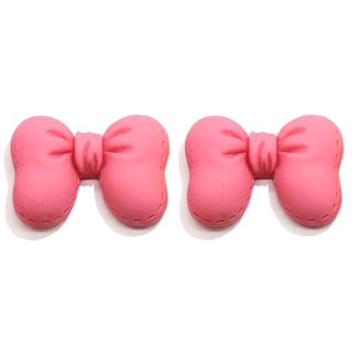 Free Sample Lovely Bowknot Kids Hair Bow Accessory Charms Kawaii Resin Craft Decoration Mini Embellishments