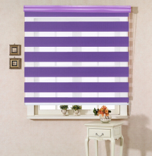Guangzhou jacquard zebra blind for bathroom /zebra blind fabric /zebra roller blinds