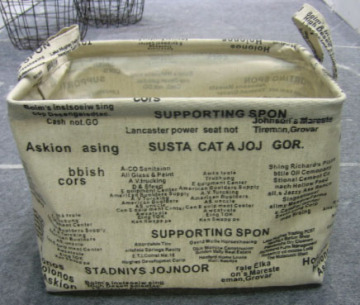 cotton fabric storage box