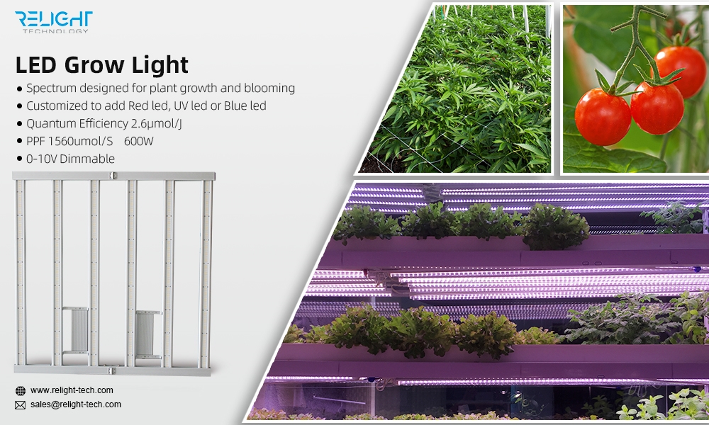 Relight led commercial grow light full spectrum foldable led grow light gavita 1700e foldable grow bar light lm301h pro 1700e hy