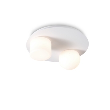 Modern Glass Aluminum Round Base LED Ceiling Light