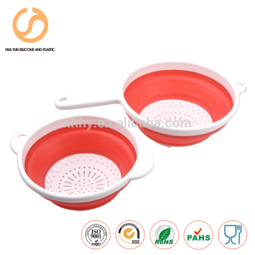 9 inch Folding colander with handle