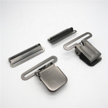 Factory Supply 50mm Metal Black Suspender Clip and Adjuster for Men