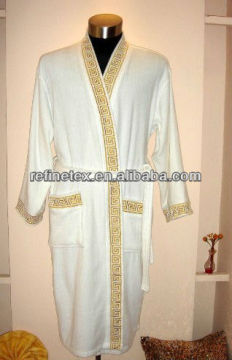 hotel embroidered bathrobe