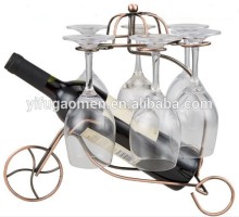 Creative Retro Wine & Goblet Display Rack Wire Metal Rack