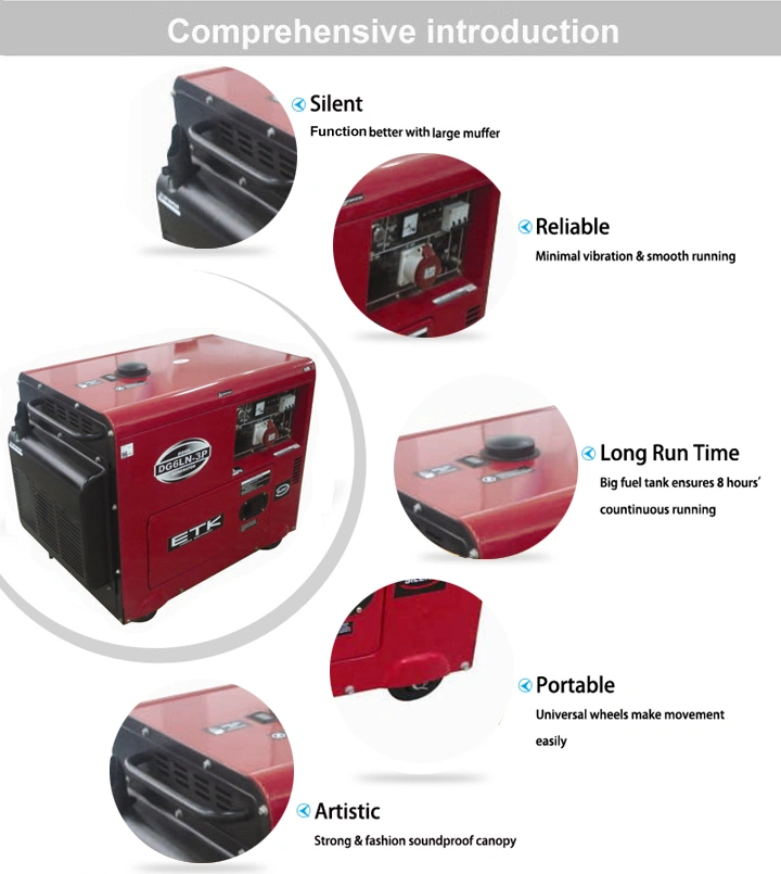 5kw Diesel Generator Set With4-Stroke Engine (DG6LN-3P)