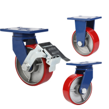 cast iron caster central locking continue caster