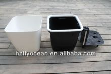 FO-1303 Square plastic self watering flower pot