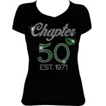 Birthday Bling Shirt - Chapter 50 Rhinestone Transfer Design 40 60