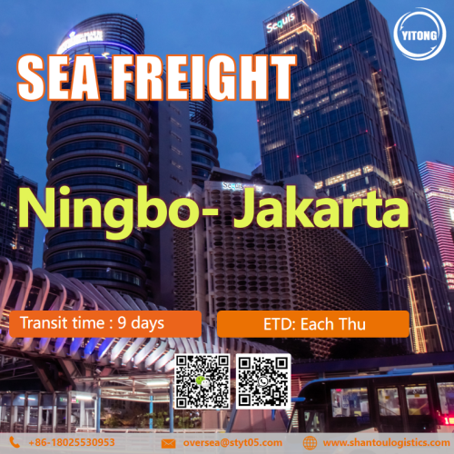 Freight international de la mer de Ningbo à Jakarta