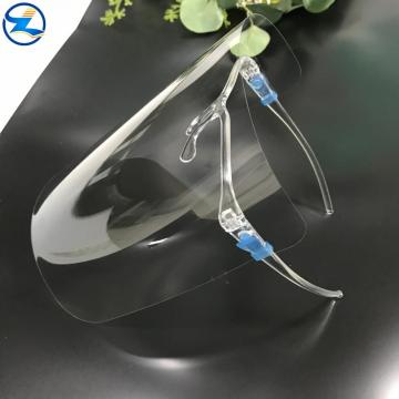 High glossy clear full protective PET face shield