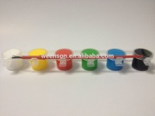 5ml 6 colour paint strip with brush ceramic paint, fabric paint, textile paint, acrylic colour paint