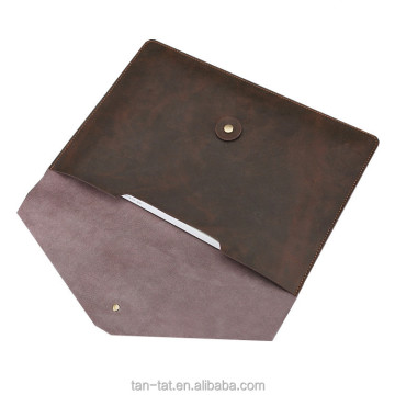 Handmade Leather File Folder Bag for Office