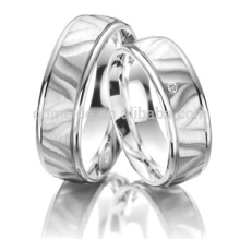 18k white gold plated 925 silver jewelry factory mens and womens engagement wedding bands couples rings sets for lovers