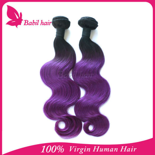 factory price cheap ombre hair extension supply colored two tone hair weave