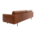 Phác thảo sang trọng ba ghế sofa da chỗ ngồi