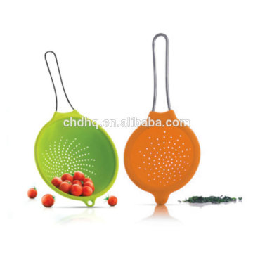 Silicone collapsible convenient colander