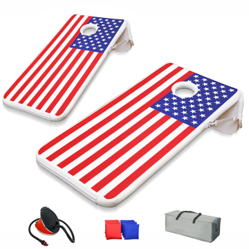 Floating Pool Inflatable Cornhole Set: Sandbag Board Game for Outdoors