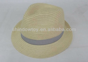 Fedora paper straw hat, Paper braid straw hat, Promotion straw hat