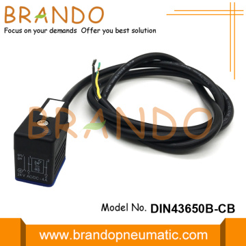 DIN43650B IP67 Goten kabelmagneetklepspoelconnector