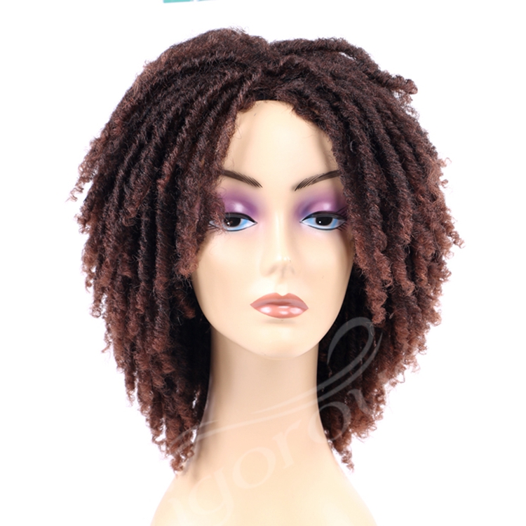 Vigorous Wholesale Lowest Price Short Dirty Braid Passion Twist Crochet Micro Braided Wigs For Black Women