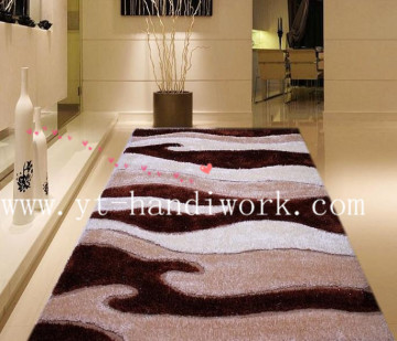 Modern design shaggy carpet rug