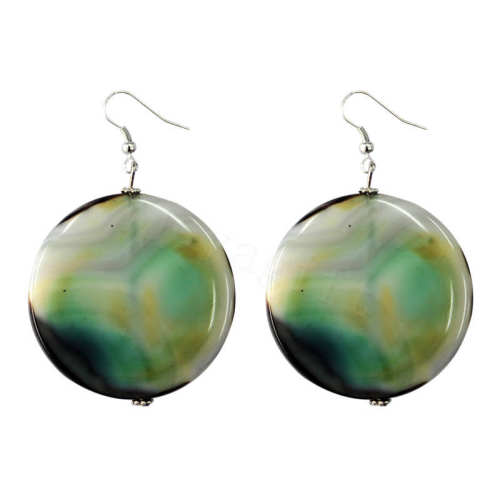 Natural Gemstone Agate Earring