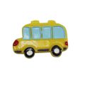 Hot Selling Cute Fashion Design Yellow Cute Mini Bus Flat Back Resin Beads Stickers Kawaii for Fridge Mobile Phone Scrapbook