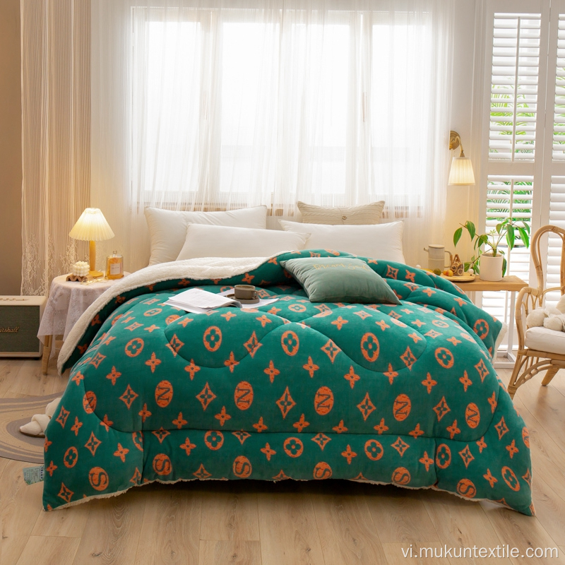 Polyester dày in chất lượng nhà máy quilt