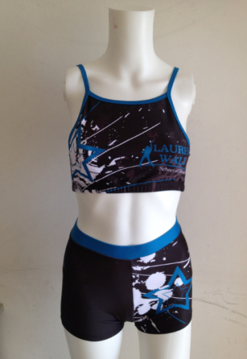 Custom cheerleading uniforms breathable spandex cheerleading uniforms