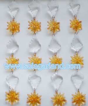 Acrylic Clear Crystal Teardrop Beads Strand Garland Party City