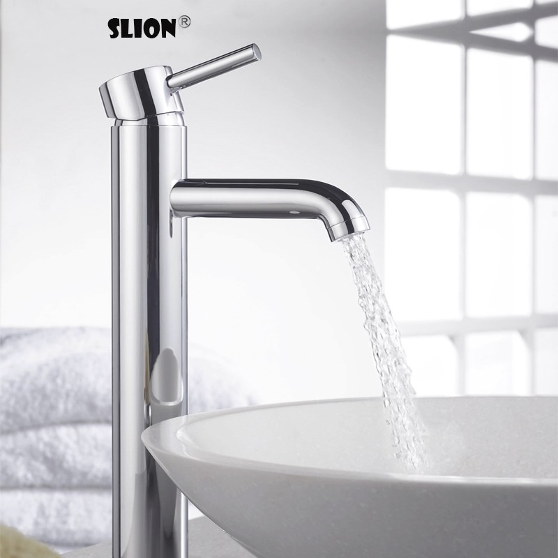 Modern design brass single lever basin mixer