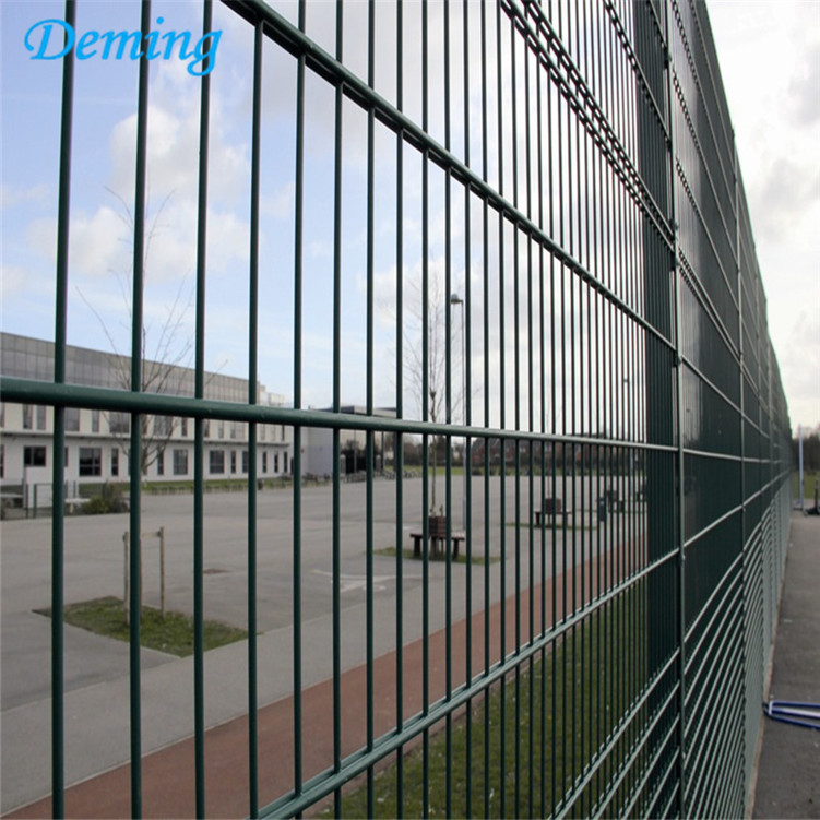 Powder Coated Double Wire Mesh  Fence