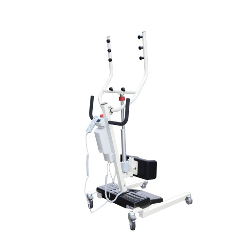 Electric sit to stand patient lift