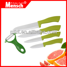 5pcs durable ceramic knives set for kitchen