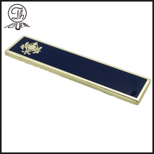 Soft enamel name plate metal