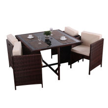 4 seater rattan ourdoor dining set