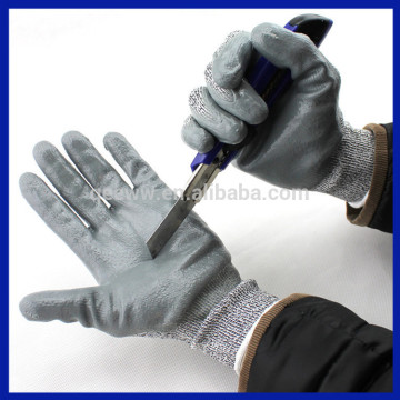 Yhao nitrile coated gloves13 gauge yellow nitrile half coated safety working glove