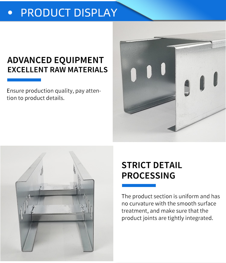 Cable Tray Complete Specifications High Voltage 150mm  Ladder Cable Direct Sale Galvanized Cable Ladder