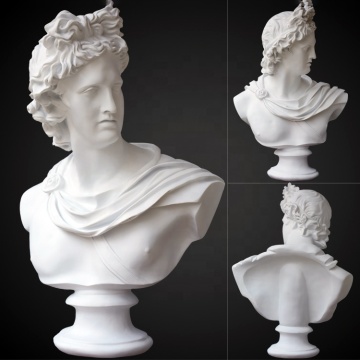 Decoration white life size resin bust statue