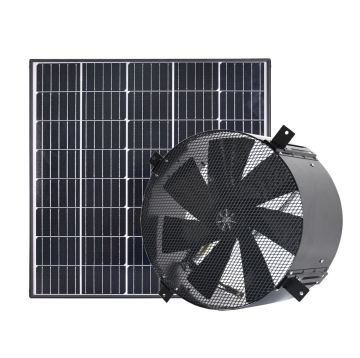 DC Motor Solar Gable Vent Fan for Industrial Wall Mount Exhaust System